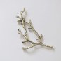 Brass Coral Branch Connectors Twig Pendants 30x52mm Set of 2 18K Champagne Gold