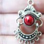 6 pcs Antique Silver Turquoise Chandelier Earring Pendant  A990