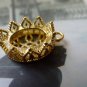 6 pcs Gold Flower Base Settings Match 10x14mm Cameo A7149