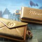 6 pcs of Raw Brass Heart Mail Photo Locket Charms 12x22mm A3554