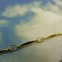 6.6 ft (2m) of Gold Tone Brass Bar And Link Chain Rhombus Link A5913