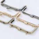 8"" Metal Purse Frame Clutch Bag Purse Frame With Screws Gunmetal/ Gold/ Bronze Gunmetal / Ball