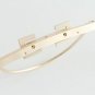8""/11"" Purse Frame With Screws Gunmental And Light Gold 20.5cm/28.5cm 28.5cm / light gold