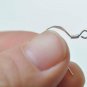 4 pcs (2 Pairs) 925 Sterling Silver Flat Coiled Earring Hook Earwires 0.6mm (24 Gauge) / Rose Gold