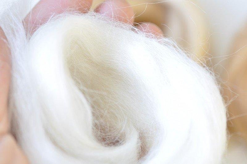 Angora Goat Mohair Needle Felting Wool Bundle 5G(0.17 OZ) A Pack Gold