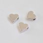Anti Tarnish Tiny Blank Heart Spacer Beads 6x7mm Set of 10 Rose Gold