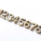 Antique Bronze Arabic Number 0 1 2 3 4 5 6 7 8 9 Bracelet Beads 10pcs Number 3 A6061