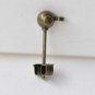 Antique Bronze Ball Earring Post Ear Stud With Backs Set of 20 A8634