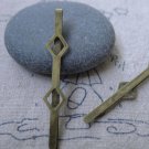 Antique Bronze Bobby Pin Rhombus Hair Clips Set of 10 A7544