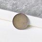 Antique Bronze Brooch Back Base Bezel Setting Set of 10 30mm Cabochon A8390