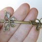 Antique Bronze Butterfly Headbands Boho Hair Band Set of 1 A8325