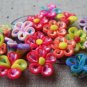20 pcs Polymer Clay 5 Leaf Flower Cabochon  10mm A1046