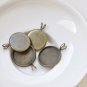 Antique Bronze Double Loop V Shape Pendant Tray Blank Base Setting Set of 10 12mm Cabochon A3217