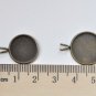 Antique Bronze Double Loop V Shape Pendant Tray Blank Base Setting Set of 10 18mm Cabochon A8457