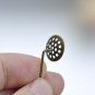 Antique Bronze Stick Pin Clutch Brooch Bezel Cup 10mm/12mm/14mm/16mm/18mm/20mm  Set of 10 10mm Bezel