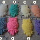 Resin Owl Cameo Cabochon 14x26mm 10 pcs No.8 A1193