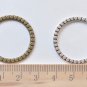 Antique Bronze/Silver Round Circle Dot Pattern Rings 29mm Set of 20 Antique Bronze A8129