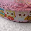 10 Yards Yarn Weave Stitched Owl Ribbon Label String A6856