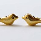 Antique Gold Bird Beads 3D Spacer Beads Charms Set of 20 A8046