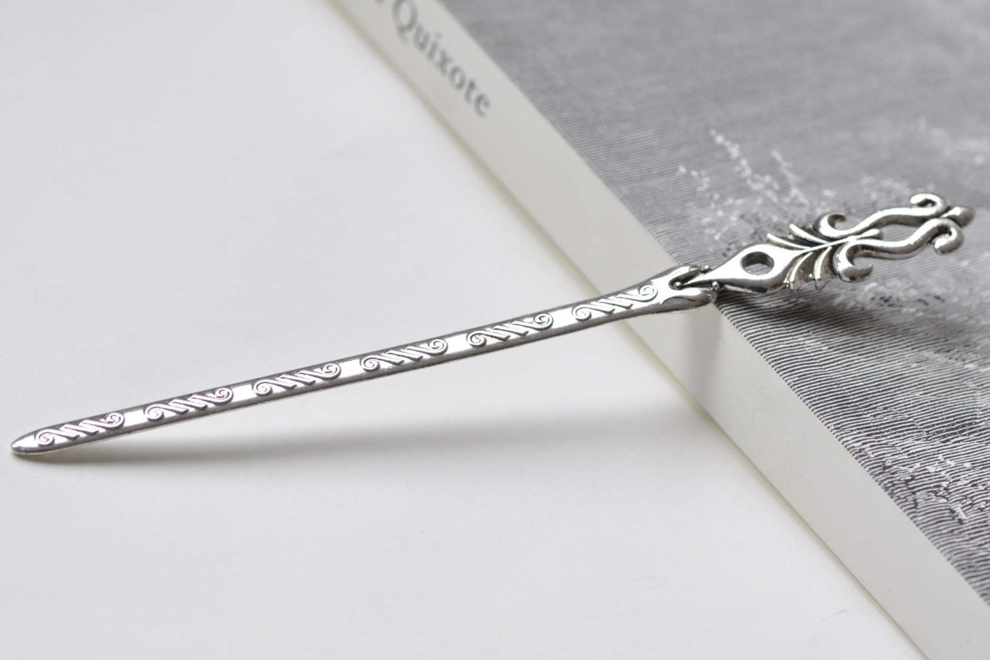 Antique Silver Abstract Symbol Hairpin Bookmark Set of 5 A8430