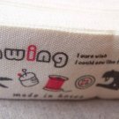 Cotton Ribbon Print Label String Sewing Stuff  A2601