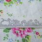 Rabbit Cotton Ribbon Print  Label String Gray Color  A2549