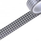 Black Grid Pattern Washi Tape Pattern Self-adhesive Tape  15mm Wide x 2M Long A12872