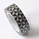 Black Mosaic Tile Pattern Washi Tape 15mm x 10M A12516
