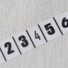 Black Numbers 1 to 24 Deco Washi Tape 15mm x 10M Roll A12836