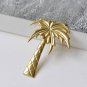 10 pcs Silver/Raw Brass Coconut Palm Tree Pendants Embellishments Raw Brass A8975