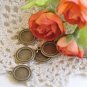 Bronze Round Tray Base Settings Match 12mm Cabochon Set of 10  A6845