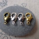 Bronze Silver Platinum Gold Brass Lobster Claw Clasps 6x12mm 50 Bronze A2754