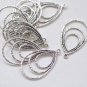 Chandelier Earring Teardrop Pendant Charms Set of 10 Shiny Gold