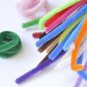 Chenille Stems Pipe Cleaner Tinsel Stems Wired Sticks Set of 5 14