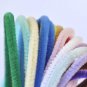 Chenille Stems Pipe Cleaner Tinsel Stems Wired Sticks Set of 6 21
