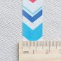 Colorful Chevron Adhesive Washi Tape 15mm Wide x 10M Roll A12988