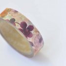Colorful Flower Washi Tape Masking Tape 15mm x 10M Roll A12338