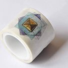 Colorful Geometric Shapes Triangle Pentagon Masking Washi Tape 30mm x 5M Roll A12624