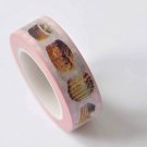 Cookie Cake Snack Food Washi Tape 15mm Wide x 10m Roll A12477
