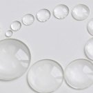 Crystal Glass Flat Back Low Round Cabochon Cabs 4mm-60mm 50 pcs 6mm A268