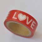 Cute Love Washi Tape Masking Tape 15mm x 10M Roll A12352