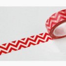 Cute Red Wave Masking Washi Tape 15mm x 10M Roll A12860