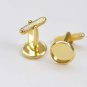 DIY Cufflink Cuff Links Blanks Set of 10 Antique Copper / 14mm