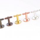 DIY Cufflink Cuff Links Blanks Set of 10 Antique Copper / 18mm