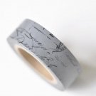 Dark Gray Deco Washi Tape 15mm Wide x 5 Meters Roll A12680