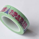 Eiffel Tower Paris Adhesive Washi Tape 15mm Wide x 10M Roll A12648