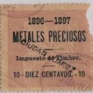 Metalis Preciosos 1896-1897 stamp