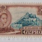 postage stamp Cyprus 1955 St. Hilarion castle