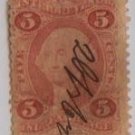 1862 five cent internal revenue playing card tax stamp
