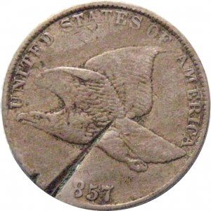 1857 US Flying Eagle Cent